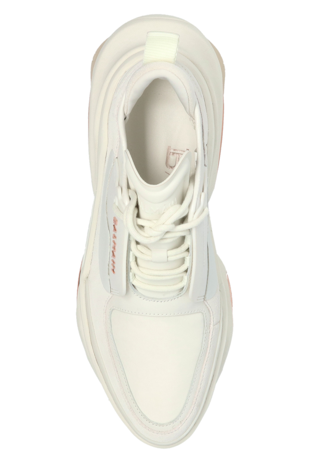 balmain Gerippter ‘Top Low Lace’ sneakers